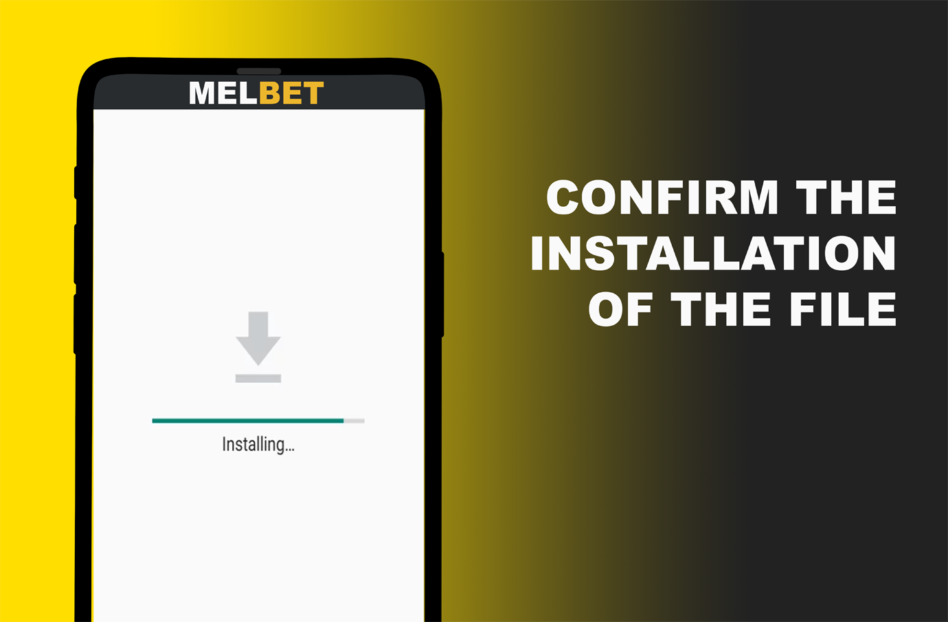 The Melbet app installation is very fast and takes only a few seconds.